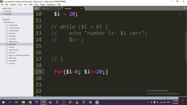 24 - For - Complete PHP Course смотреть онлайн