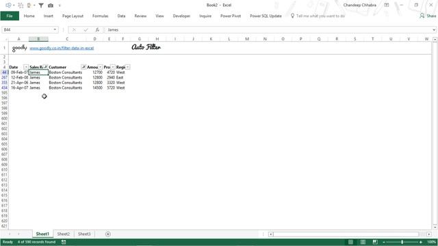 3 Ways to Filter Data in Excel Method 1 Auto Filter смотреть онлайн
