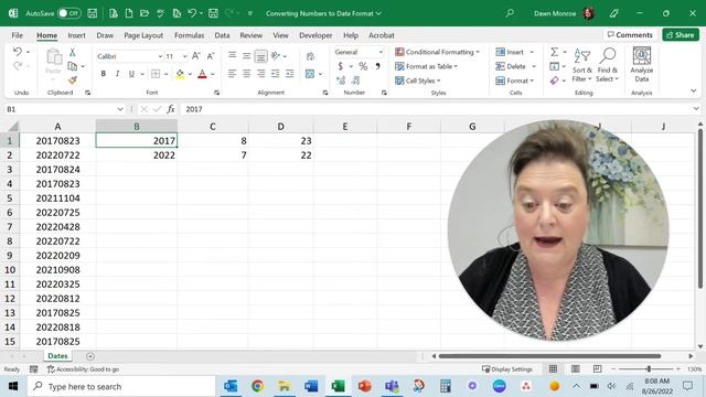 Microsoft Excel | Convert Number to a Date Format смотреть онлайн