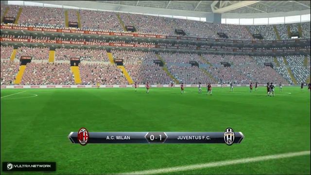 PES 2013 Gameplay! AC Milan Vs Juventus - Superstar, 10 Min Game! смотреть онлайн