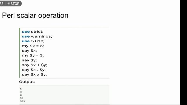 CS 209 || Chapter 7 || Data Types & Operators in Perl part 2 by Naveen Dabley смотреть онлайн