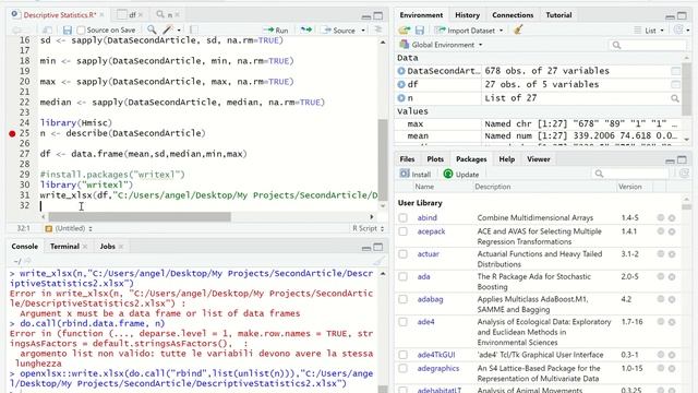 How to Export Descriptive Statistics Output to Excel in R - Part 2 | R смотреть онлайн