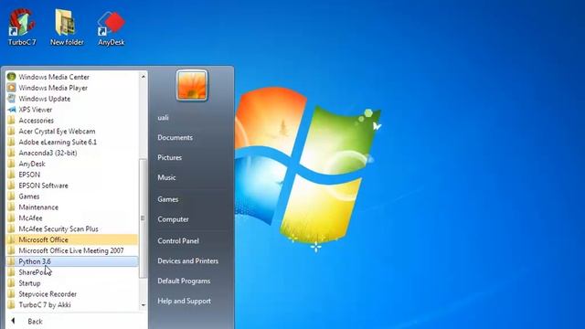 How to start Python 3.6.5 and hello program смотреть онлайн
