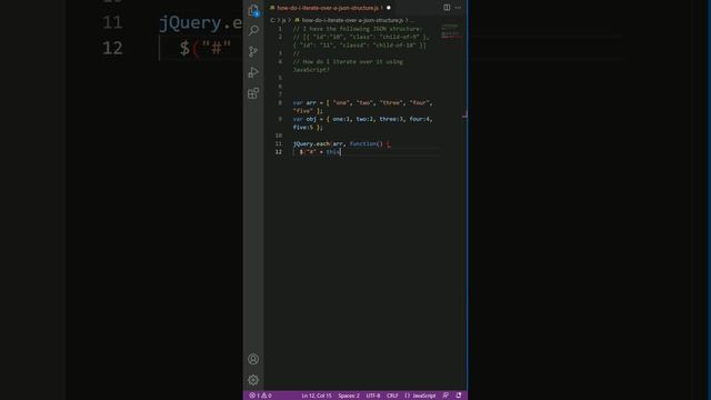 javascript - How do I iterate over a JSON structure? смотреть онлайн