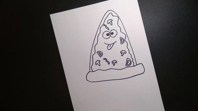Как нарисовать ПИЦЦУ простые рисунки для детей смотреть онлайн