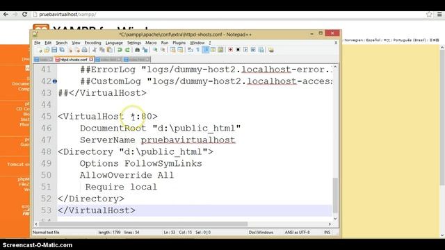 apache virtualhosts en windows 8 con xampp смотреть онлайн