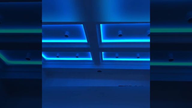 Подсветка потолка РГБ лентой. смотреть онлайн