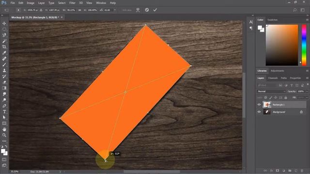 Mockup Template Design In Adobe Photoshop CC 2019 смотреть онлайн