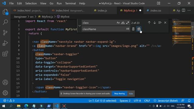 React Js Tutorial + NavBar Header Section | Complete React Course #5?? смотреть онлайн