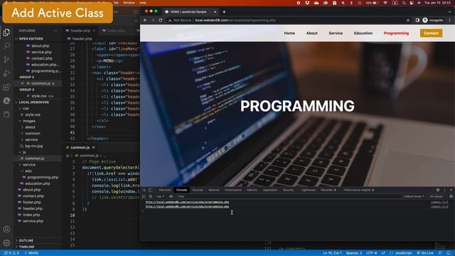 Active Nav Link with JavaScript | 純粋なJavaScriptで現在の表示ページにあわせてナビゲーションリンクをアクティブ表示にする смотреть онлайн
