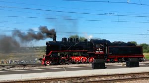Паровоз СО17-3241. Щербинка. Дневной показ ЭКСПО-1520 2021. 28.08.2021