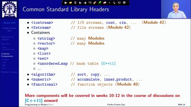 Lecture 44 C++ Standard Library Part 2 STL смотреть онлайн