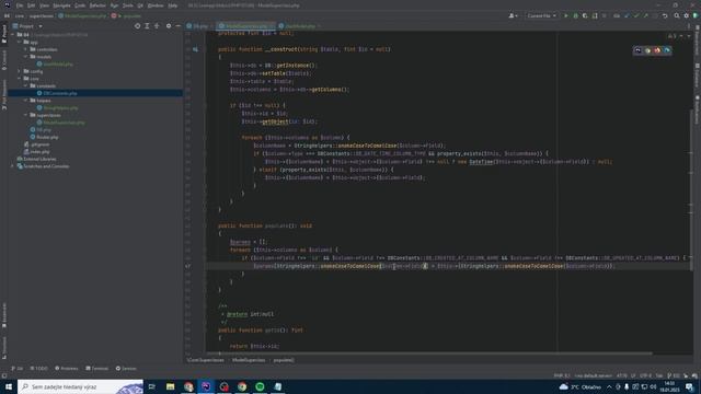PHP 101 | MVC | E03 - Model superclass [Vytváříme potřebne funkcionality modelů] смотреть онлайн
