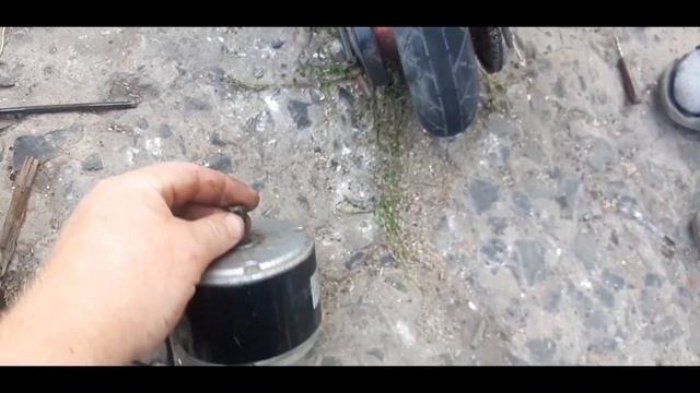 мотосамокат из электро с помощью косы