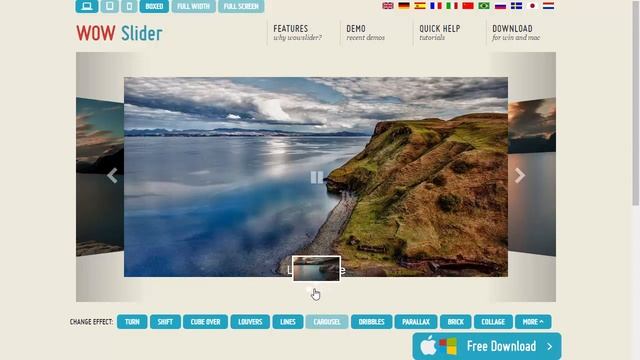 Bootstrap Carousel Slider - Awesome Effects! смотреть онлайн
