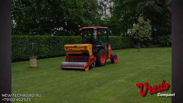 Vredo Compact сеялка для спортивных площадок, гольф, футбол смотреть онлайн