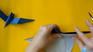 Чайка из бумаги ,как сделать чайку оригами.