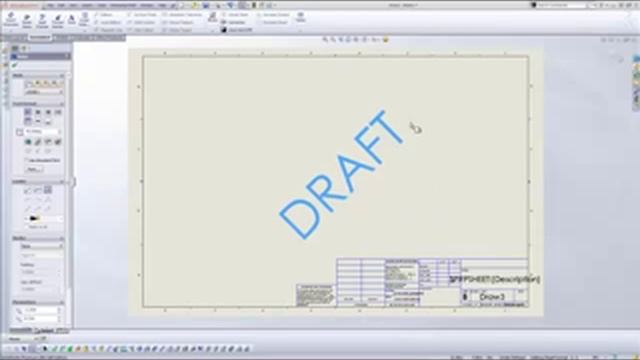 SolidWorks Add Watermark to Drawing смотреть онлайн