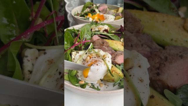 Стейк салат с яйцом пашот! ?? Рецепт в Инстаграм и Телеграм? смотреть онлайн