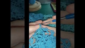 Красивая кайма. Обвязка салфетки.