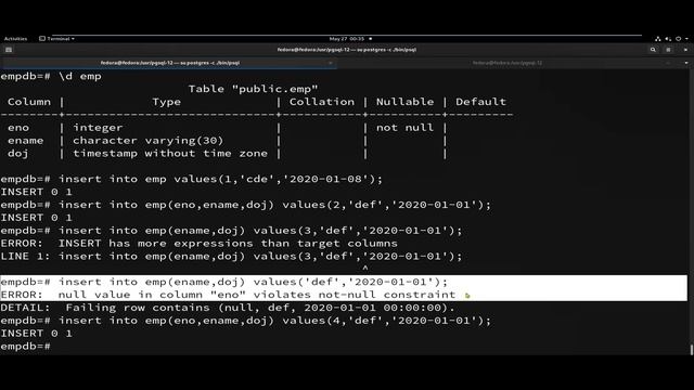Constraints In PostgreSQL Explained With Examples In Telugu смотреть онлайн