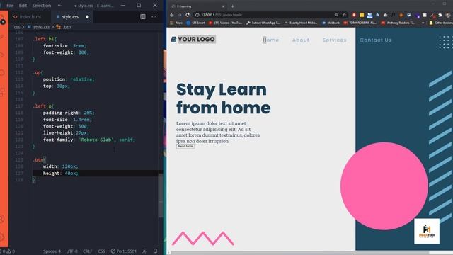 E - Learning - HTML 5 & CSS 3 Responsive Layout - Hindi смотреть онлайн