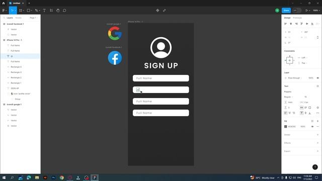 Figma 15 Days Ui Challenge l Day 01 l Signup Page Design смотреть онлайн