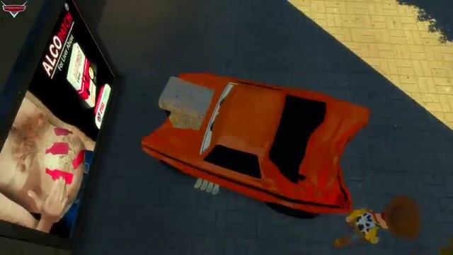 Seven Jumping Lightning McQueen and Snot Rod Disney pixar cars crash test by onegamesplus смотреть онлайн