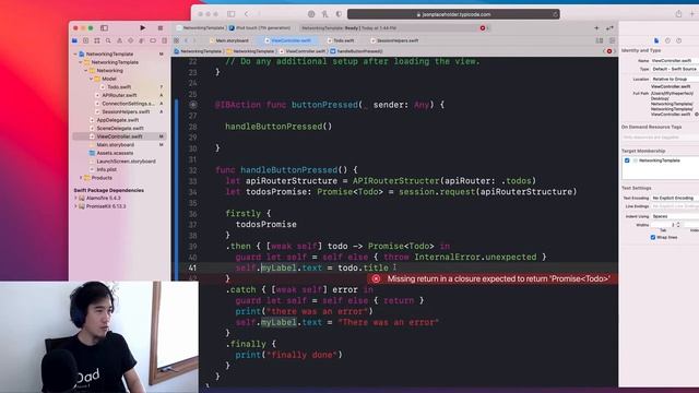 iOS Networking Setup in Swift using Alamofire + PromiseKit смотреть онлайн