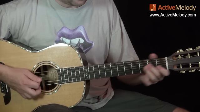 Slow Acoustic Blues Guitar Lesson With No Accompaniment - EP065