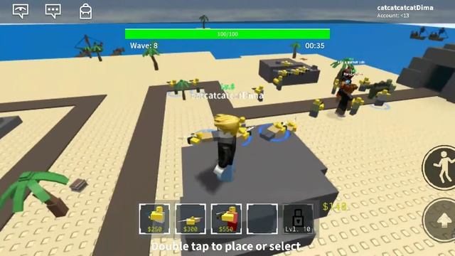 Играем в роблокс в защиту базы! смотреть онлайн