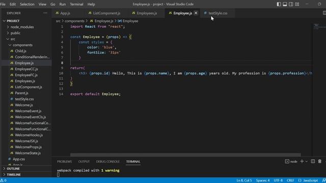 ReactJS Tutorial for Beginners - Part 17 - Styling and CSS смотреть онлайн