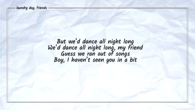 Laundry Day - Friends (Lyrics) смотреть онлайн