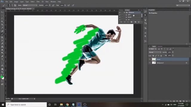 How to use Elemental Photoshop Action | Fast Fire runner Photo Effect смотреть онлайн