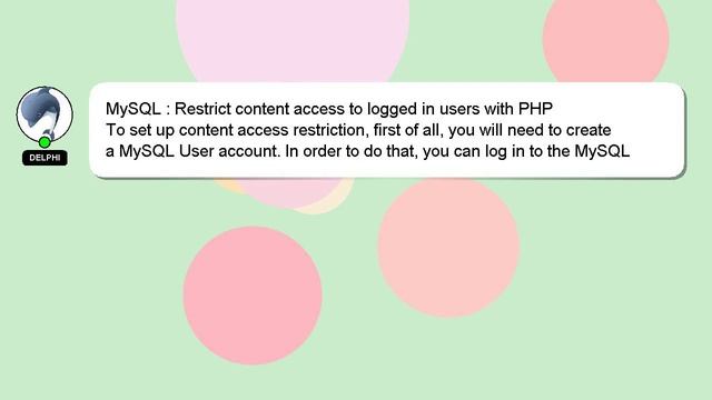 MySQL : Restrict content access to logged in users with PHP смотреть онлайн