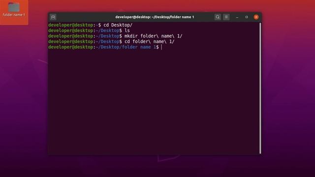 How to create folder | name with space and number | navigate to folder using terminal | Ubuntu 20.0 смотреть онлайн