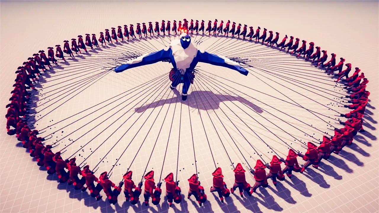 100x HARPOONS Vs EVERY UNIT | TABS - Totally Accurate Battle Simulator