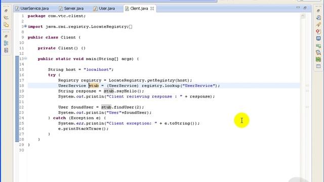 VTC Player Advanced Java Programming Java SE 7, Running the Remote RMI Client Example смотреть онлайн