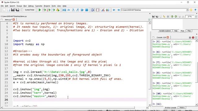 Lecture 23 - Erosion and Dialation | Morphological Transformation | Image Processing and OpenCV смотреть онлайн