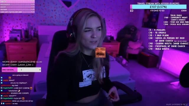 She reacts to Nimbo's voice reveal - Twitch смотреть онлайн
