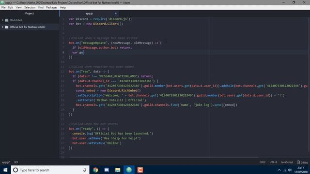Speed coding discordjs bot #1 (javascript) смотреть онлайн