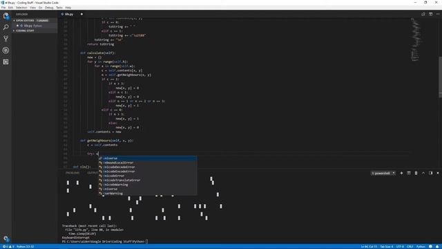 How to make John Conway's Game of Life with Python 3 смотреть онлайн