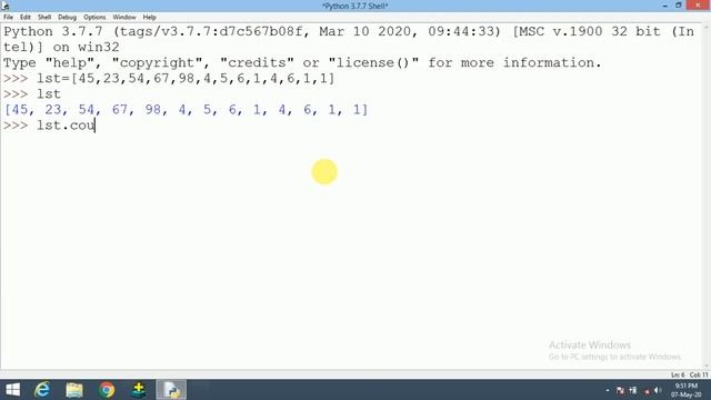 #26:- How to Find the Number of Occurrence of an Element in List |Python Tutorial in Hindi смотреть онлайн