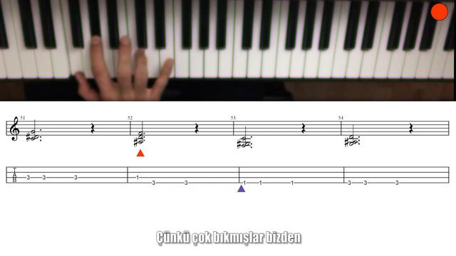 Yüzyüzeyken Konuşuruz - Sandal | Nasıl Çalınır - Cover / Nota / TAB / Akor