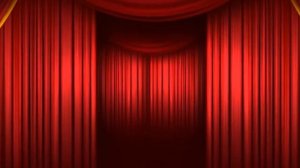 Футаж.Занавес открывается.