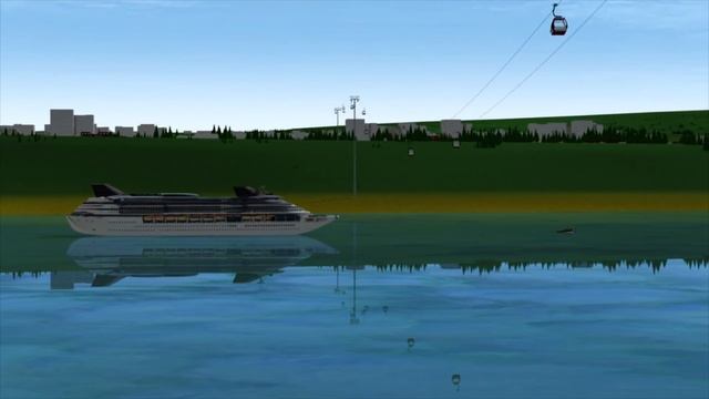 Канатная дорога в Тутаеве 3D модель смотреть онлайн