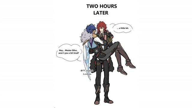 Genshin comic #12 (Diluc and Kaeya) смотреть онлайн