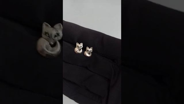 Серьги-пусеты с эмалью 