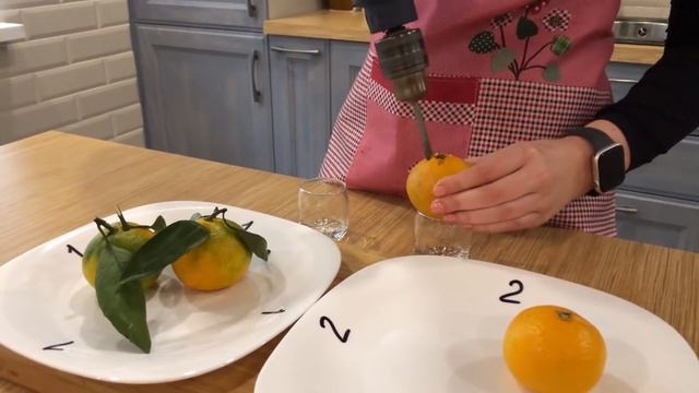 КАК ДОБЫТЬ СОК ИЗ МАНДАРИНА С ПОМОЩЬЮ ДРЕЛИ? смотреть онлайн