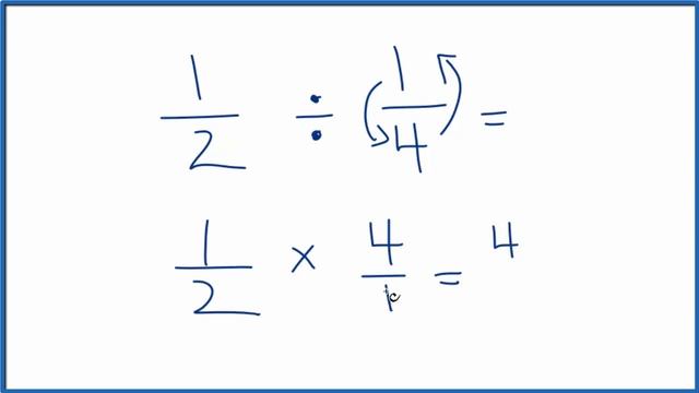 1/2 Divided by 1/4 (one half divided by one fourth) смотреть онлайн